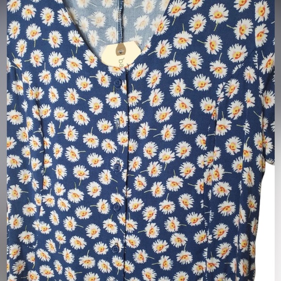 BAND OF GYPSIES Blue Daisy Sundress NWT - Picture 4 of 8